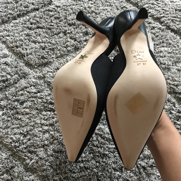 Dior Black J'Adior Slingback Heels - Picture 4 of 5